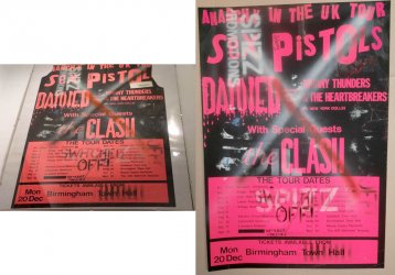 Sex Pistols Anarchy tour poster