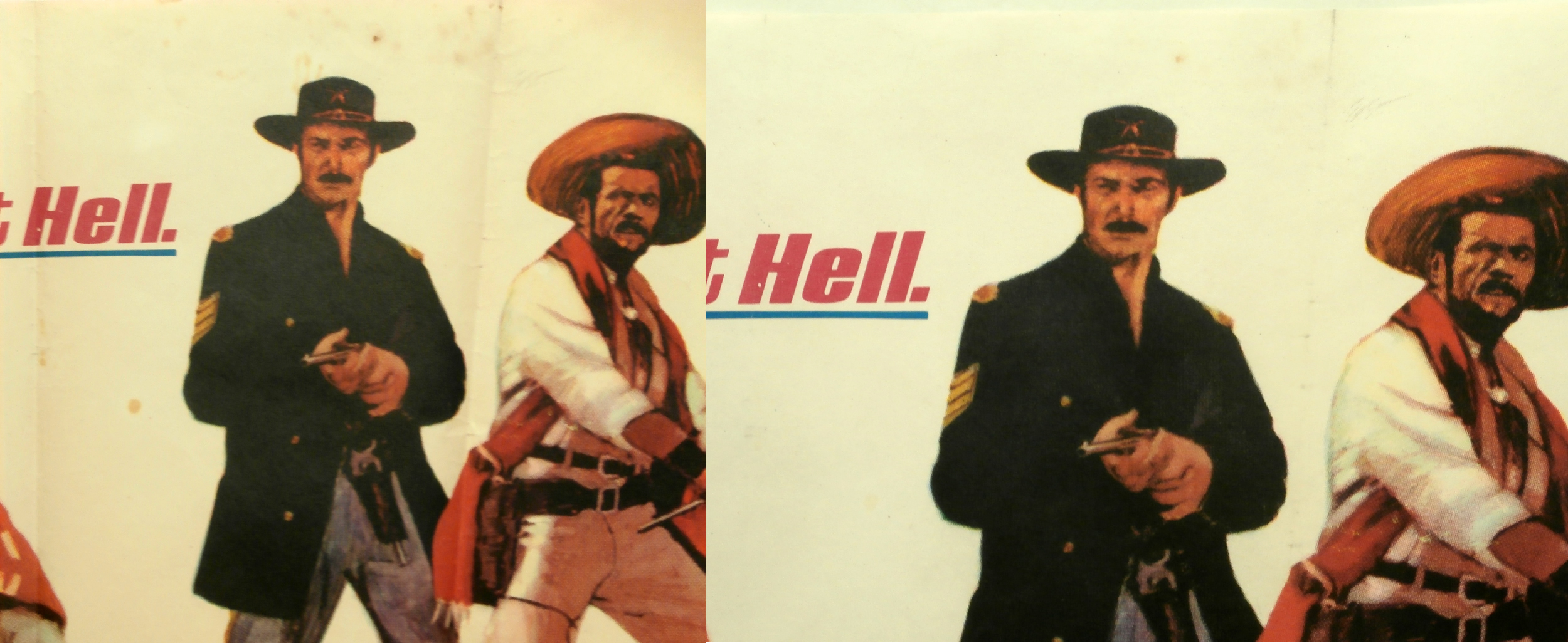 Detail on The Good, The Bad & The Ugly poster